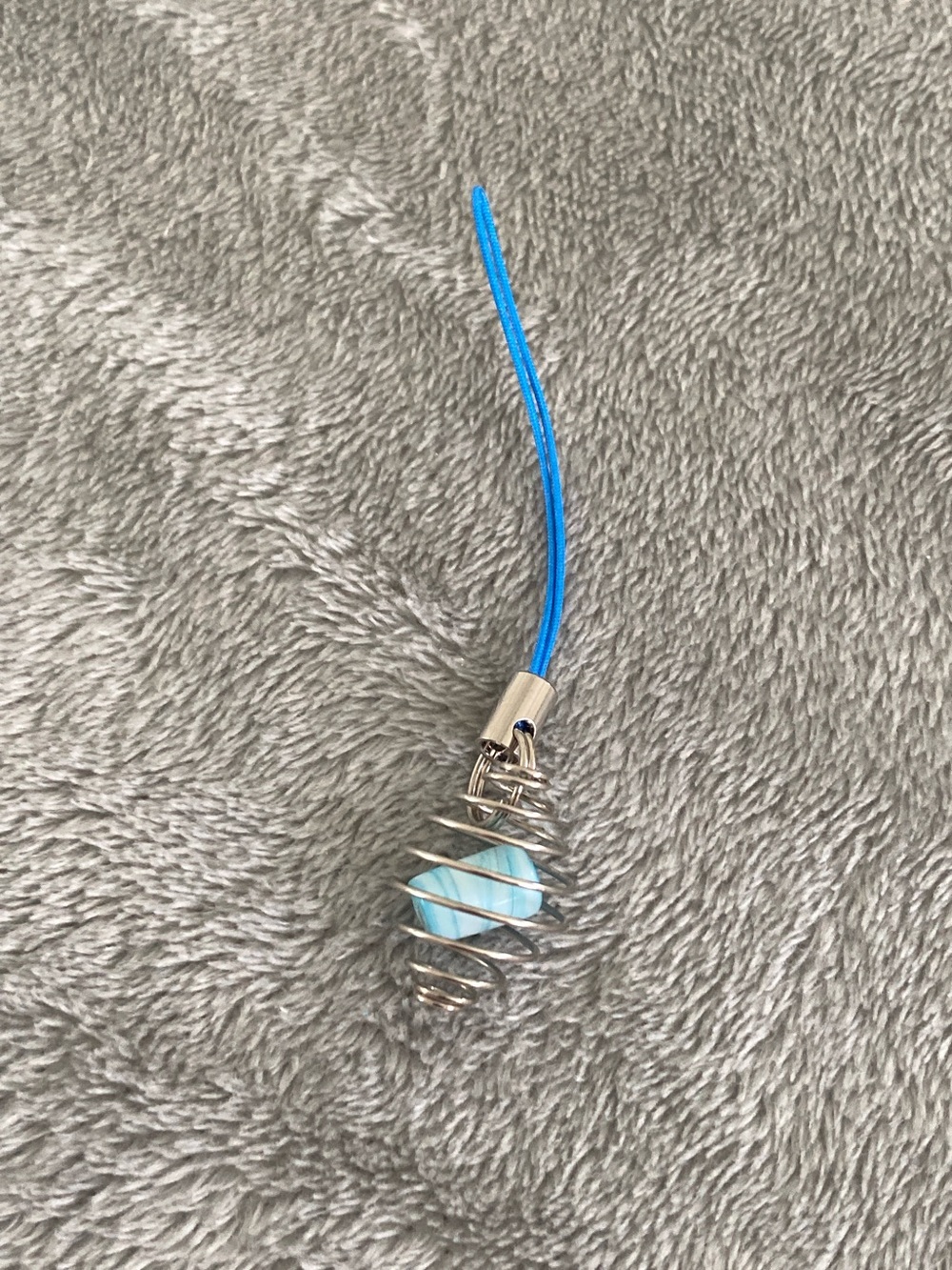 Car/phone/ipad/keychain blue bead charm